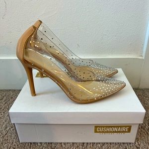 Clear/Natural Sparkly Heels
